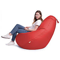 Кресло Мешок Груша Оксфорд XXL 150х100 Большой, бескаркасное кресло пуфик Красный IQ