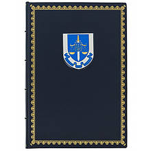 Діловий щоденник А4 формату в шкіряній палітурці "Прокуратура"