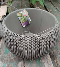 Підвісний горщик з кашпо для квітів Keter 9,4 л. Cozies M, коричневий, фото 5