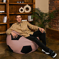 Кресло Мешок Мяч Оксфорд 100см XL, бескаркасное кресло пуфик Кофе+черный IQ