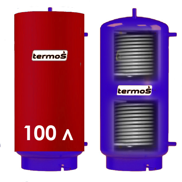 Теплоакумулятор TERMO-S TA-100L з двома теплообмінниками