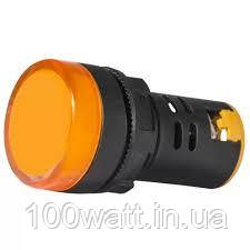 Арматура світлосигнальна AD22-22DS  жовта ST 596Y, фото 1