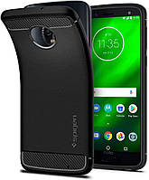 Чехол Spigen для Moto G6 Plus Rugged Armor, Black (M18CS23352)