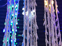Гирлянда новогодняя праздничная Водопад белая матовая лампа 3,0мХ1,5м 320LED (теплый белый)
