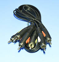 Шнур 3шт.RCA - 3шт.RCA Cabletech Eco-Line 1.0м KPO4002-1.0