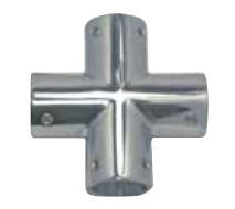 З`єднувач труб хрестоподібний, арт. 8387425, нержавіюча сталь А4, 25мм