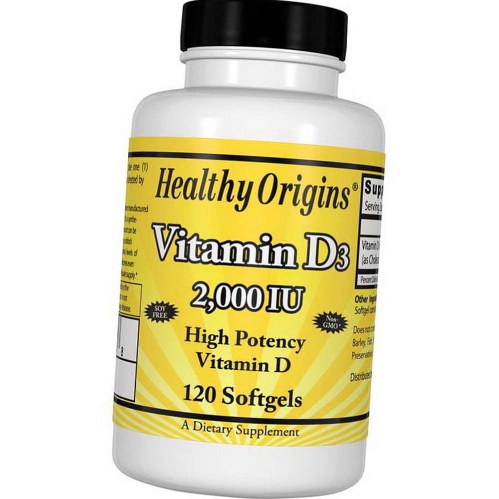 Вітамін Д Healthy Origins Vitamin D3 2000 IU 120 капс