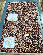 Силіконова скатертина м’яке скло з фотодруком Кавові зерна 60 х 100 см (1,2 мм), фото 4