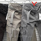 Джинси чоловічі ITENO (Tophero) р.33 світло-сірі літні тонкі прямі з накладними кишенями з боків, фото 6