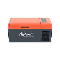 Компресорний автохолодильник Alpicool FG15 (15 літрів). Охолодження до -20℃. Живлення 12, 24, 220 вольт, фото 4