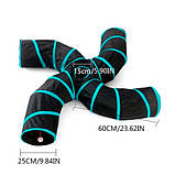 Тунель для котів складаний з іграшкою, 4х сторонній тунель, фото 2