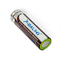 Аккумуляторные батарейки АА "X-Balog", Li-ion 14500 аккумулятор пальчиковый 4.2V для фонарика (TS)