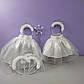 Костюм сніжної королеви новорічний 1-8 років спідниця біла фатинова та обруч корона з чарівною паличкою 1 шт, фото 4