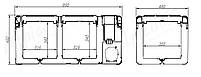 Компресорний автохолодильник Alpicool E75. Двокамерний. До -20℃, живлення 12, 24, 220 вольт. Батарея 42 А/г, фото 10