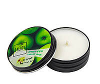 Масажна свічка для манікюру масажу рук і ніг соєва натуральна Enjoy Professional Зелене яблуко, 30 г