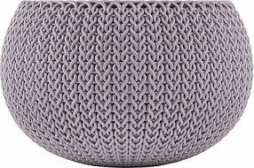 Підвісний горщик з кашпо для квітів Keter 3,2 л. Cozies S з ланцюжком, фіолетовий