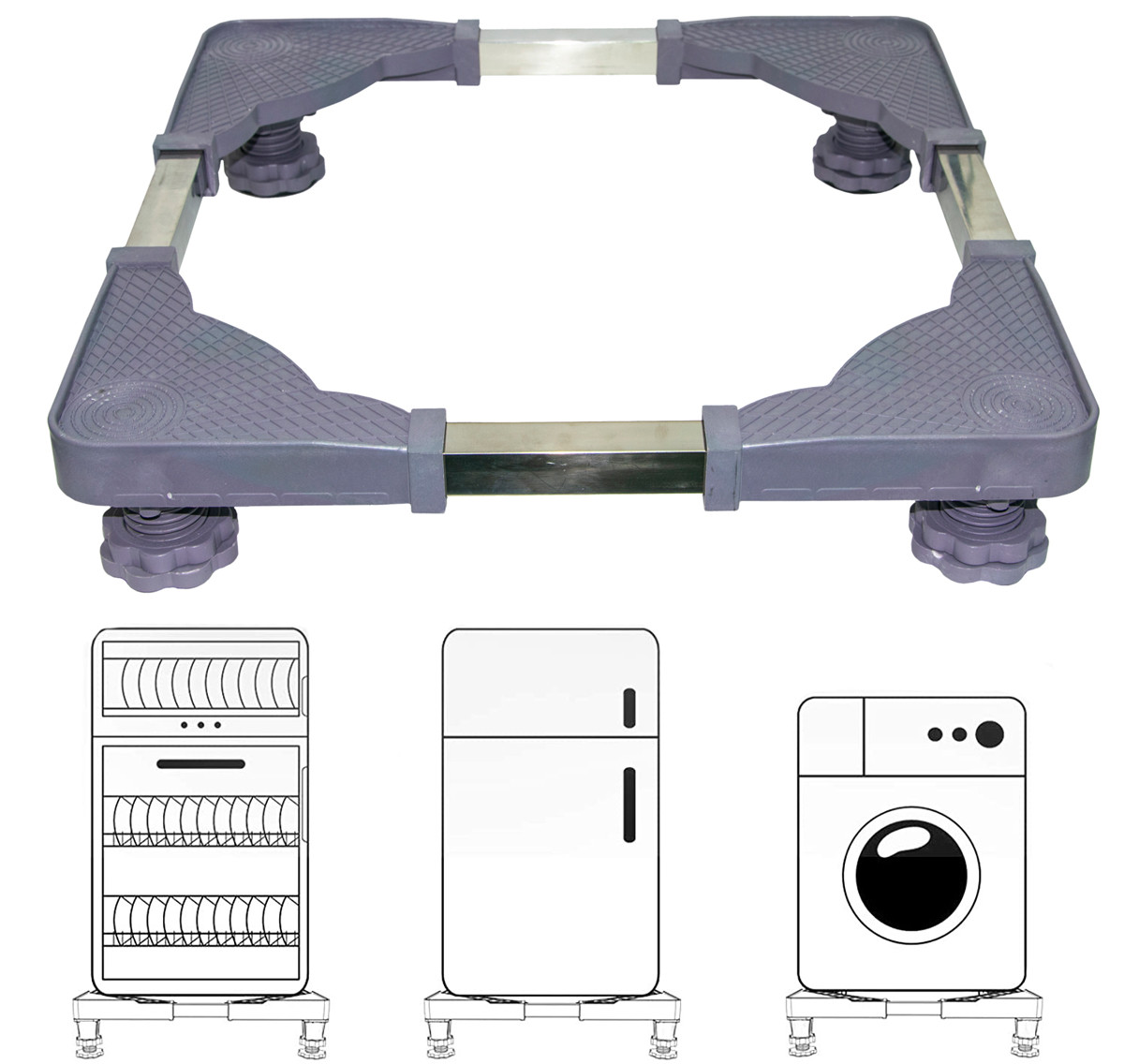 Підставка під пральну машинку V-Star D910, підставка під холодильник | подставка под стиральную машинку