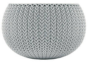 Підвісний горщик з кашпо для квітів Keter 9,4 л. Cozies M з ланцюжком, сірий