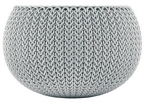 Підвісний горщик з кашпо для квітів Keter 3,2 л. Cozies S з ланцюжком, сірий