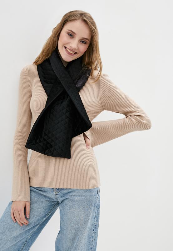 Теплий оксамитовий стьобаний шарф "Нью Йорк", фото 1