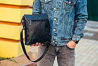 Чоловіча сумка через плече барсетка Tiding Bag 925-1278 Чорна, фото 5