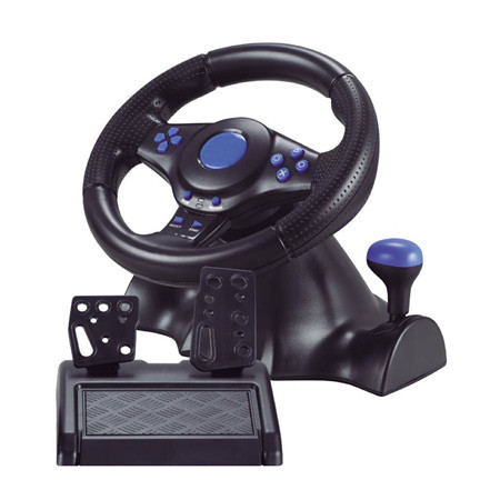 Кермо з педалями 3в1 Vibration Steering wheel Ігровий Геймпад, фото 1