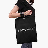 Еко сумка Геншин Імпакт (Genshin Impact) (9227-3566-BK) чорна класична, фото 1