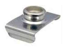 DURABLE DOT нижня частина кнопки на кліпсі, арт. 814039678, нікельована латунь 7/8"