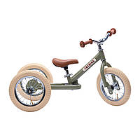 TRYBIKE - Балансуючий велосипед (біговел) 2в1, колір оливковий
