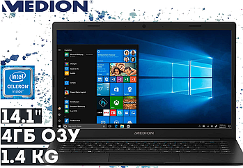 Ноутбук Medion Akoya E4251 дисплей IPS FHD 14.1" (Intel N4000, 4 ГБ ОЗП, Windows 10)