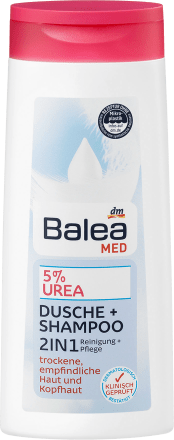 Шампунь і гель для душу для чутливої шкіри Balea MED Duschgel 5% Urea 2in1 Dusche + Shampoo 300 мл