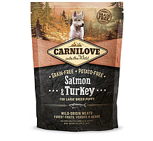 Carnilove Puppy Large Breed Salmon&Turkey Корм для цуценят і молодих собак великих порід 1.5 кг
