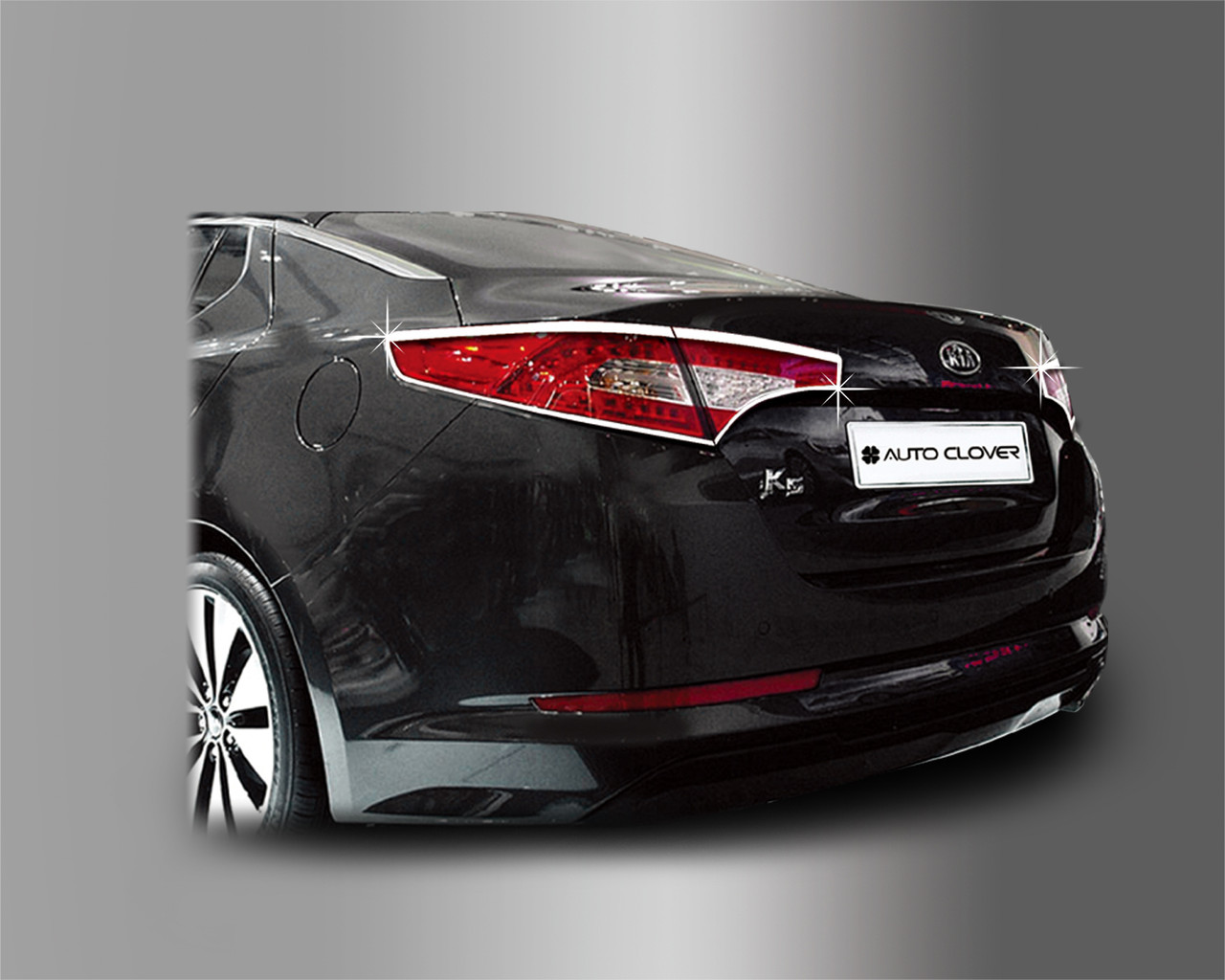 Хром накладки на стопи Kia Optima K5 2010-2012 (Autoclover/Корея B689), фото 1