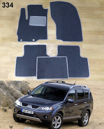 Ворсові килимки на Mitsubishi Outlander XL '06-12, фото 1