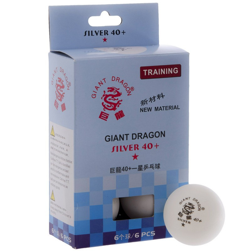 Набір м'ячів для настільного тенісу GIANT DRAGON SILVER 40+1 MT-6562