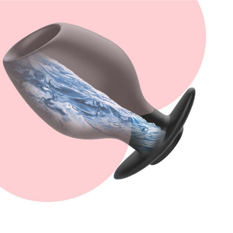 Клізма з анальною пробкою і повним анальним отвором з кришкою S, фото 1