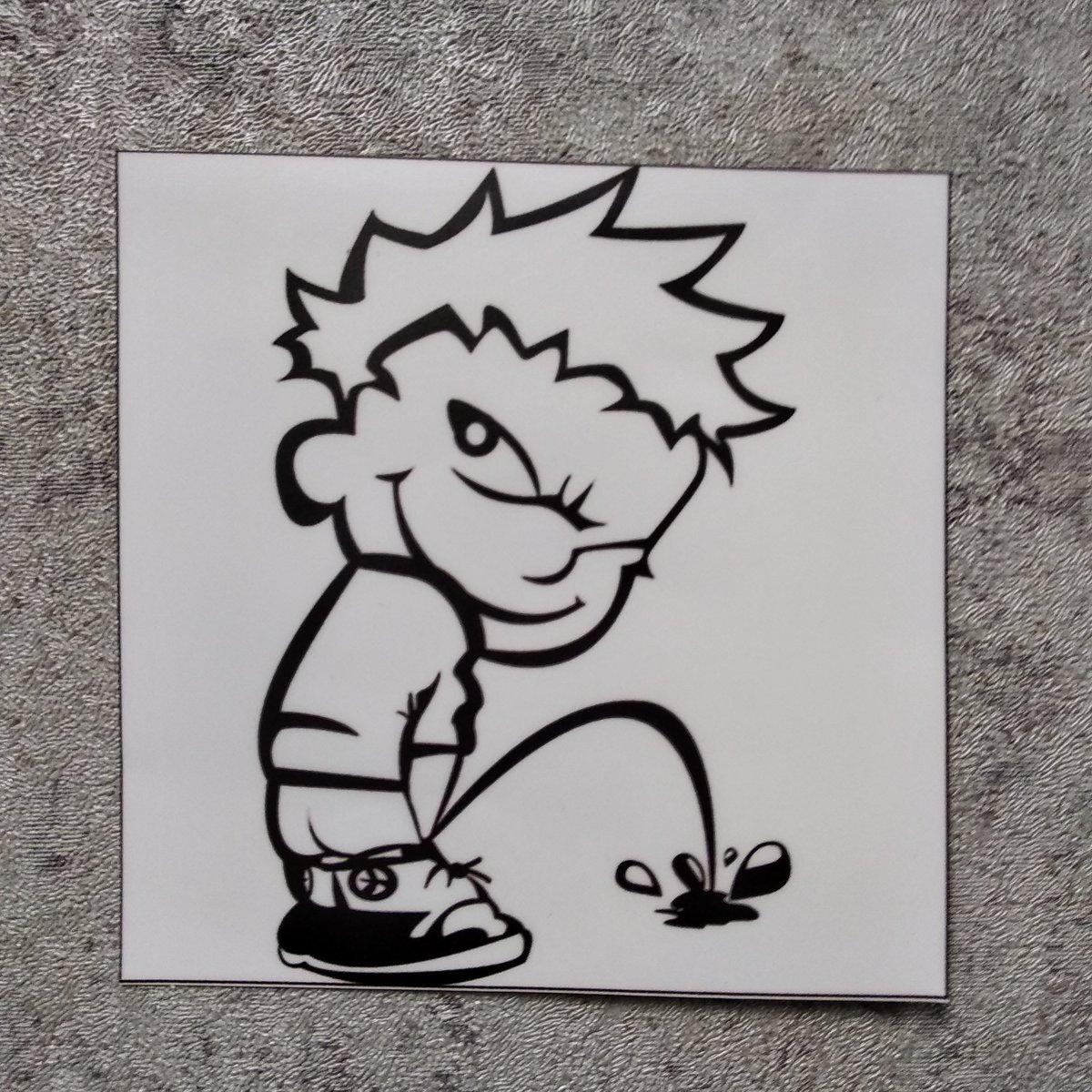 Наклейки пісяючий хлопчик, фото 1