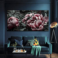 Картина Півонії в росі 120, 60, 1