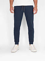 Чоловічі джогери трикотажні- спортивні штани бавовняні, сині Volcano
