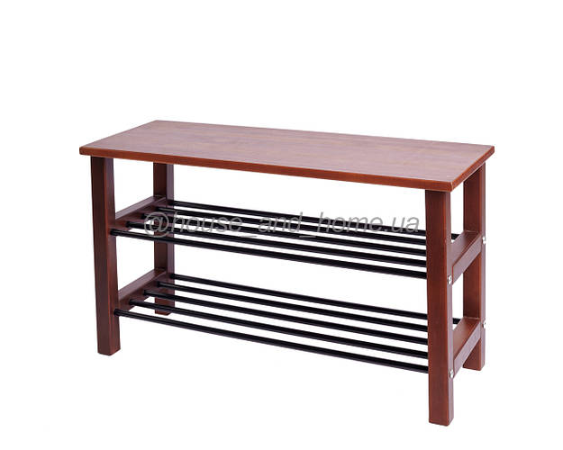 Скамья с полкой для обуви "Банкетка" из массива дерева, цена 2800 ...
