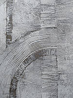 973709 обои для стен метровые флизелиновые виниловые Composition Rasch Германия абстракция белый серый бронза