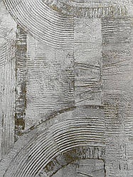 973723 шпалери для стін метрові флізелінові вінілові Composition Rasch Німеччина абстракція білосільний беж золот