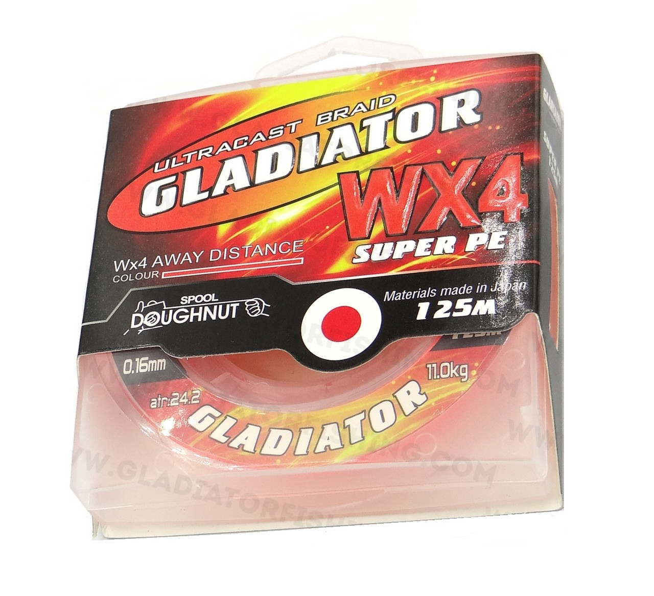 Шнур Gladiator 125m 0.06mm 4.5kg