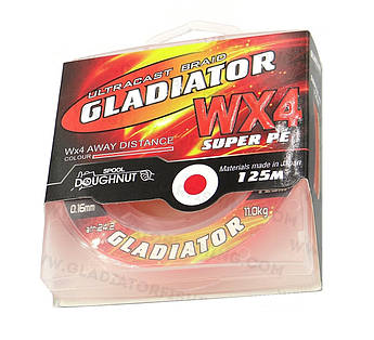 Шнур Gladiator 125m 0.06mm 4.5kg