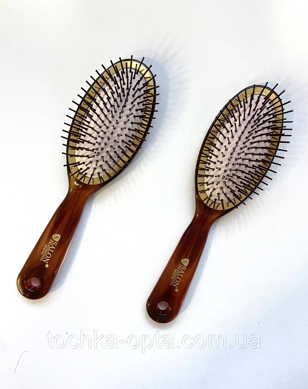 Масажна щітка для волосся SALON PROFESSIONAL пластикові цвяхи,велика (33TTH), фото 1