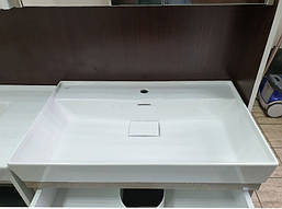 Підвісна тумба з умиванням. Veronis Ren 80х48х50 + дзеркало, фото 5