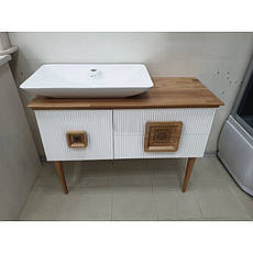 Підлогова тумба з умиванням. Veronis Zurih 100 100х43х85 + дзеркало, фото 5