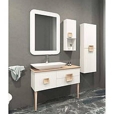 Підлогова тумба з умиванням. Veronis Zurih 100 100х43х85 + дзеркало, фото 3