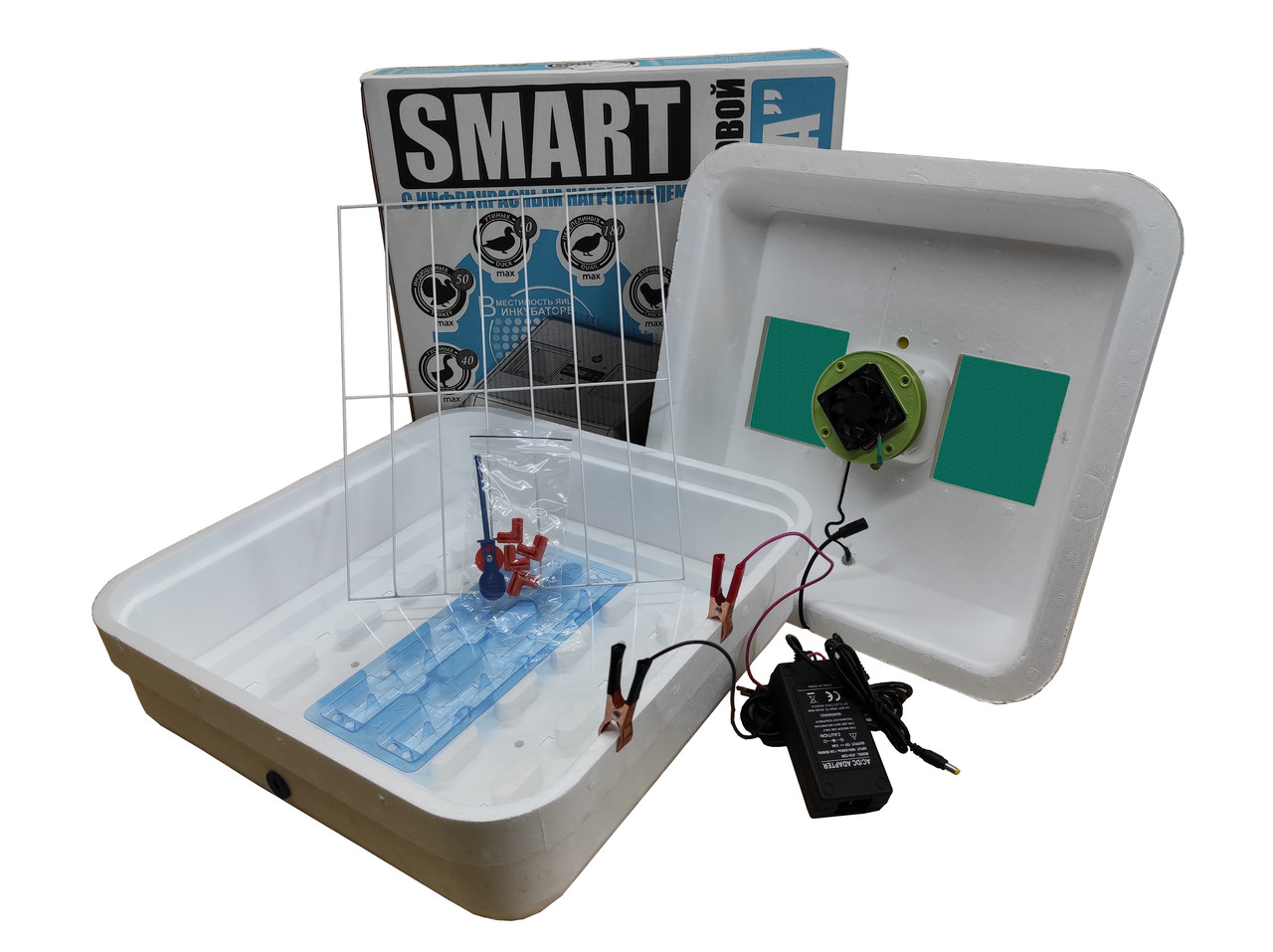 Інкубатор Рябушка Smart 70 12v (механічний переворот)
