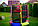 Батут Just Fun з внутрішньої сіткою 140 см кольоровий, фото 2